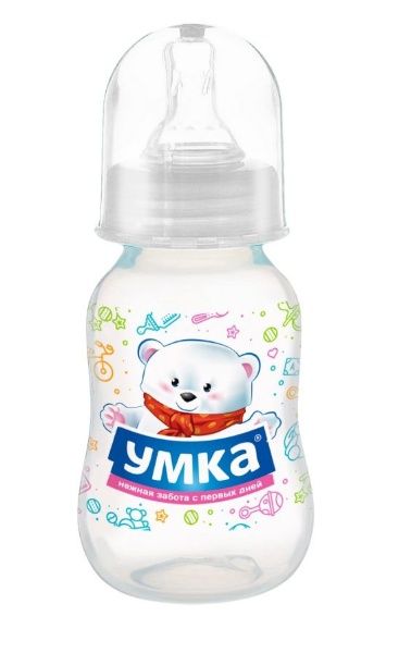 Изображение товара Умка бутылочка с силиконовой соской перламутровая от 0 месяцев 125мл Умка бутылочка с силиконовой соской перламутровая от 0 месяцев 125мл фотография