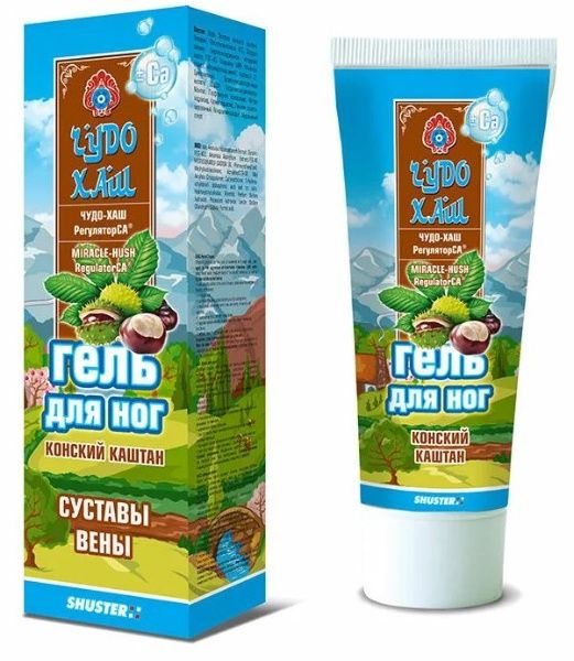 Изображение товара Гель для ног Чудо-Хаш Конский каштан 70г Гель для ног Чудо-Хаш Конский каштан 70г фотография