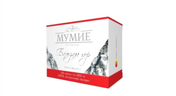 Изображение товара Мумие алтайское бальзам гор 60 капсул Мумие алтайское бальзам гор 60 капсул фотография