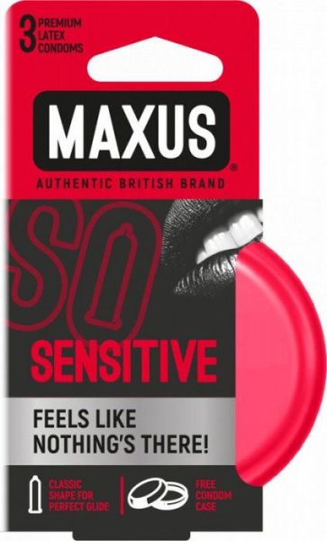 Изображение товара Презерватив Maxus Sensitive ультратонкие 3шт Презерватив Maxus Sensitive ультратонкие 3шт фотография