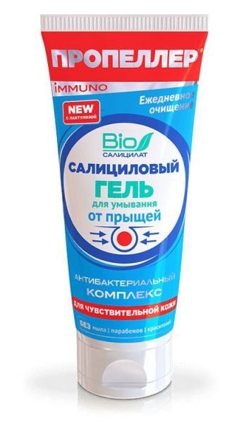 Пропеллер Салициловый гель для умывания для чувствительной кожи 100мл фотография