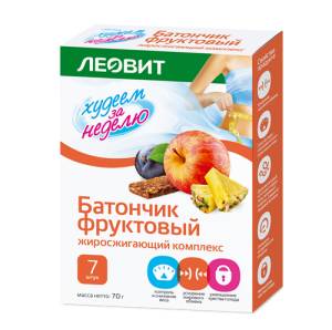 Батончик фруктовый Жиросжигающий комплекс, 7 шт.