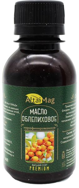 Изображение товара Масло Облепиховое АлтайМаг 100мл Масло Облепиховое АлтайМаг 100мл фотография