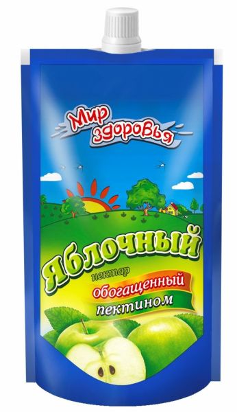 Изображение товара Нектар Яблочный с пектином на сахаре Мир здоровья 200мл Нектар Яблочный с пектином на сахаре Мир здоровья 200мл фотография