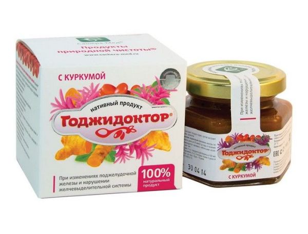 Изображение товара Экстракт плодово-ягодный «Годжидоктор» с куркумой Экстракт плодово-ягодный «Годжидоктор» с куркумой фотография