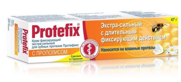 Изображение товара Протефикс крем фиксирующий для зубных протезов Прополис 40мл Протефикс крем фиксирующий для зубных протезов Прополис 40мл фотография
