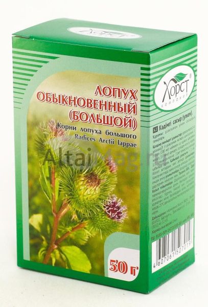 Изображение товара Лопух большой обыкновенный (корень), 50 г Лопух большой обыкновенный (корень), 50 г фотография